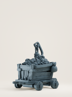Tuiles Rails et chariots modulaires de mine