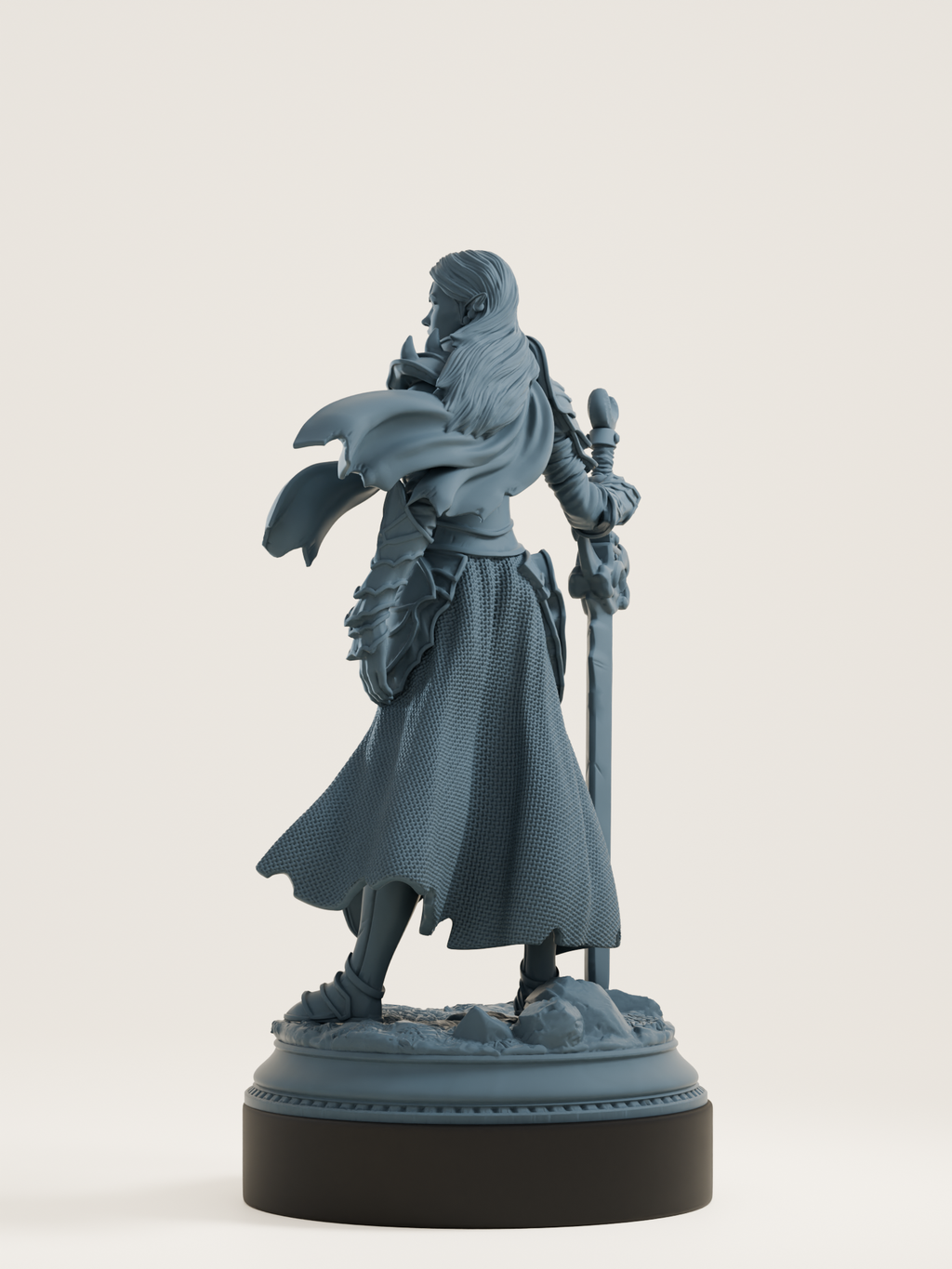 Elfe drow - paladine du sanctuaire lunaire