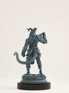 Drakeide noire combattant