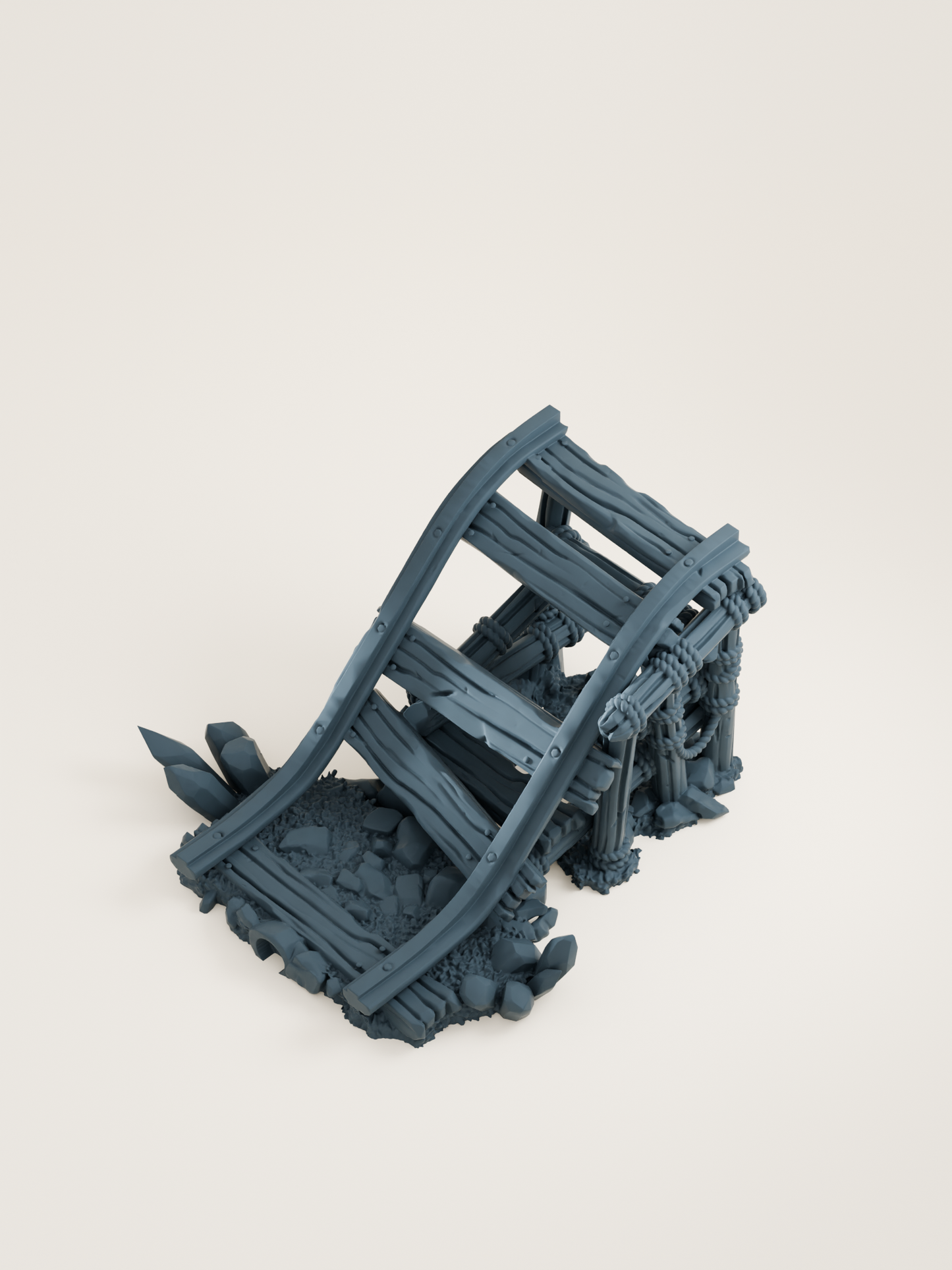 Tuiles Rails et chariots modulaires de mine