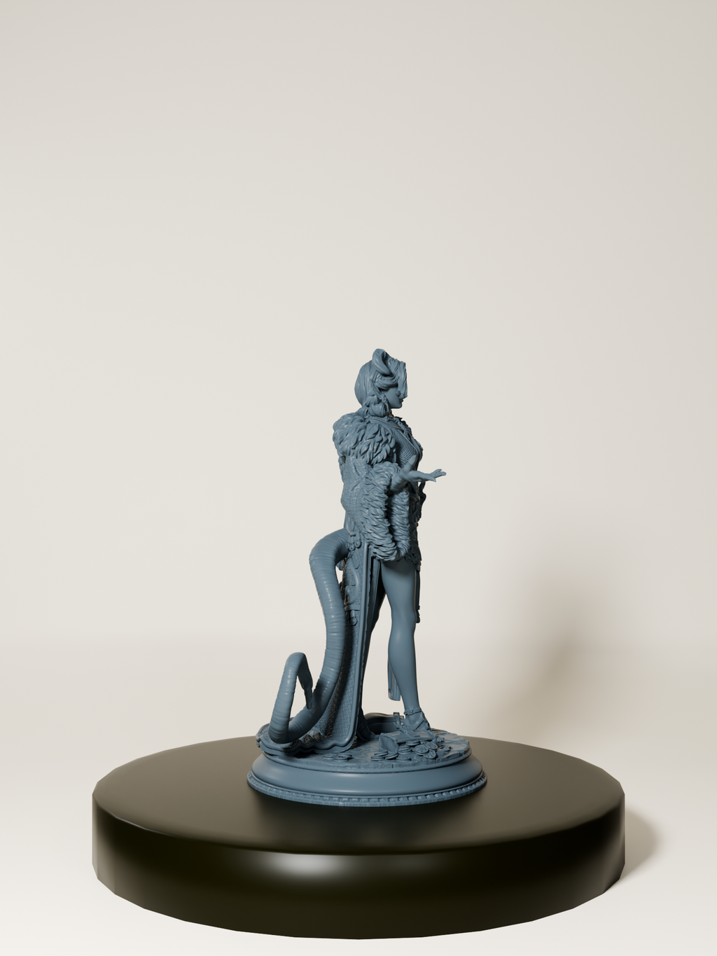 Figurine de Nosmeni enchanteresse rebelle, personnage de jeu de rôle, miniature à peindre.