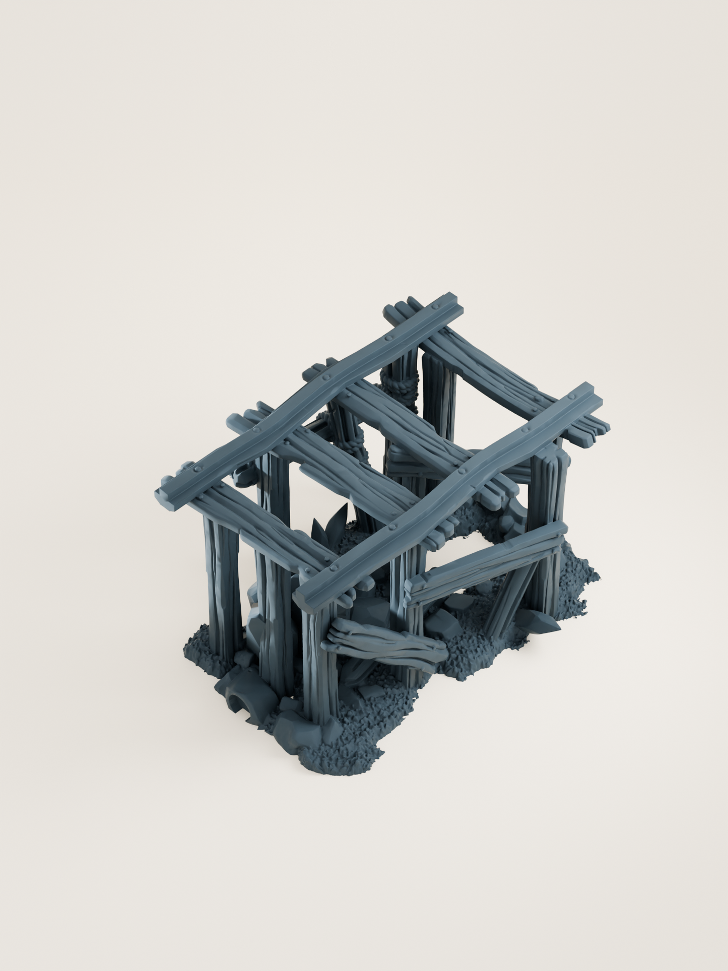 Tuiles Rails et chariots modulaires de mine