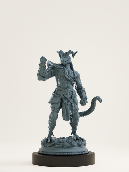 Drakeide noire combattant