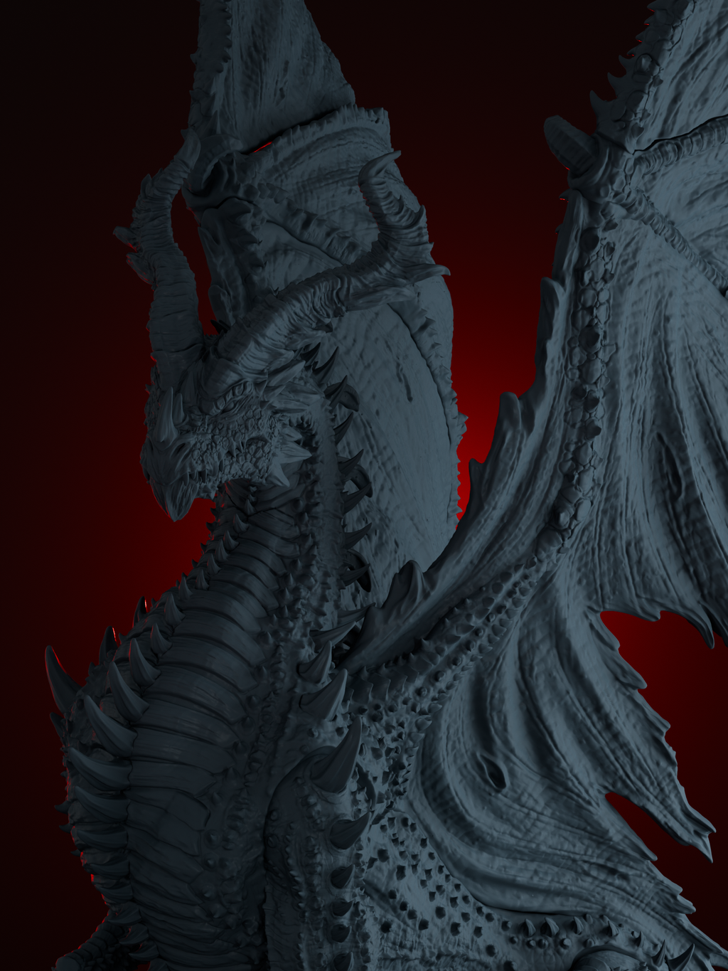 Dragon noir ancien