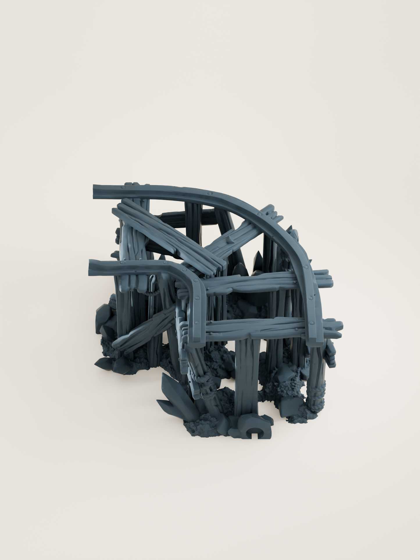 Tuiles Rails et chariots modulaires de mine