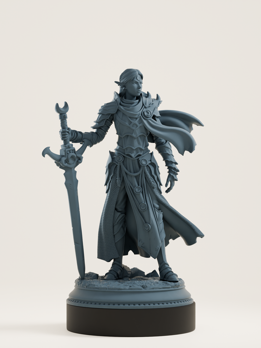 Elfe drow - paladine du sanctuaire lunaire