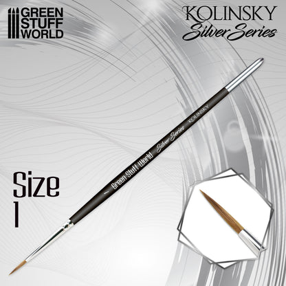 Pinceau Kolinsky SILVER SERIES - numéro 1