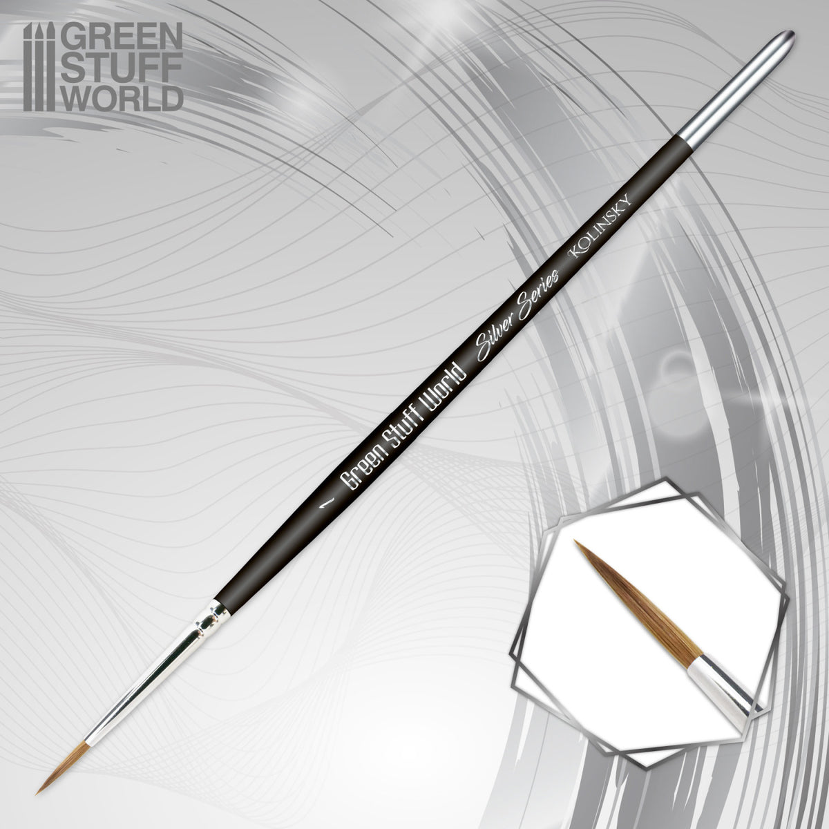Pinceau Kolinsky SILVER SERIES - numéro 1
