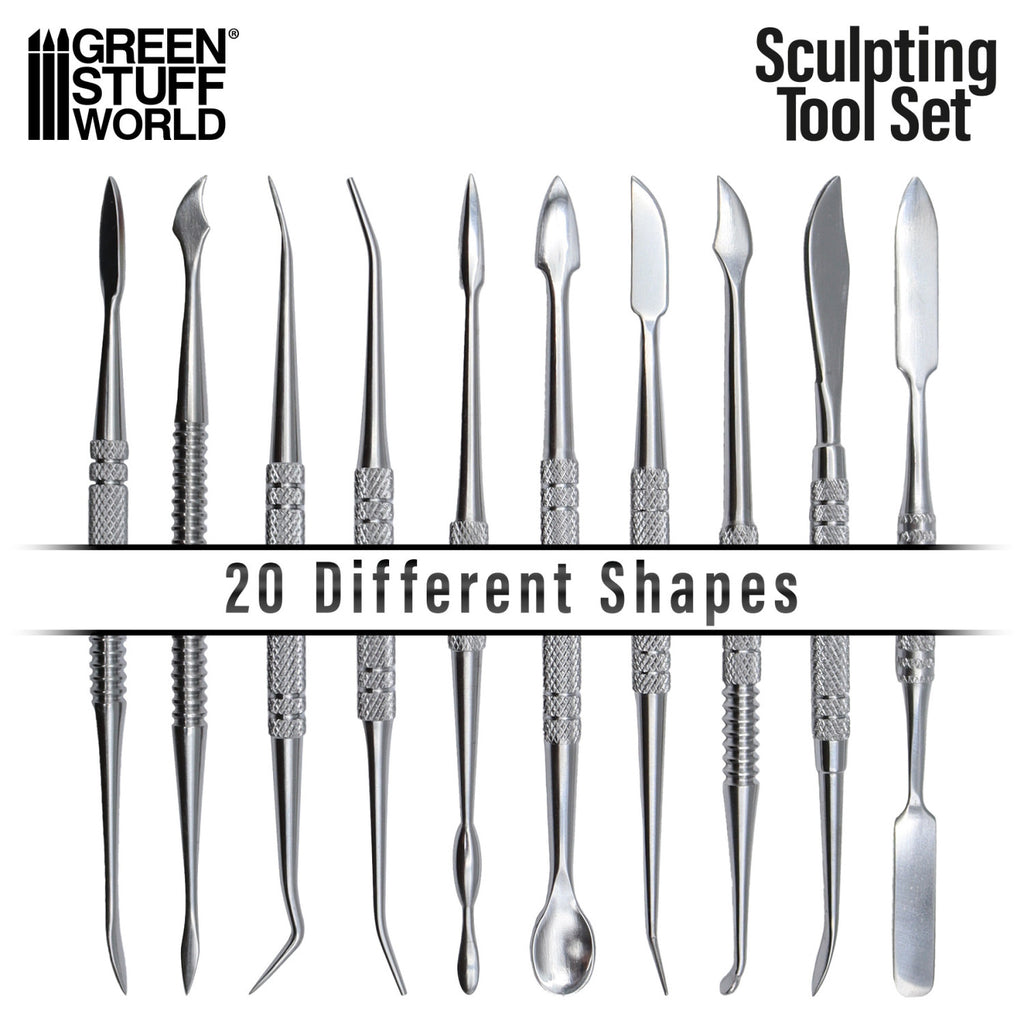 Kit de 10 outils de sculture en métal
