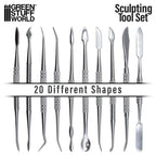 Kit de 10 outils de sculture en métal