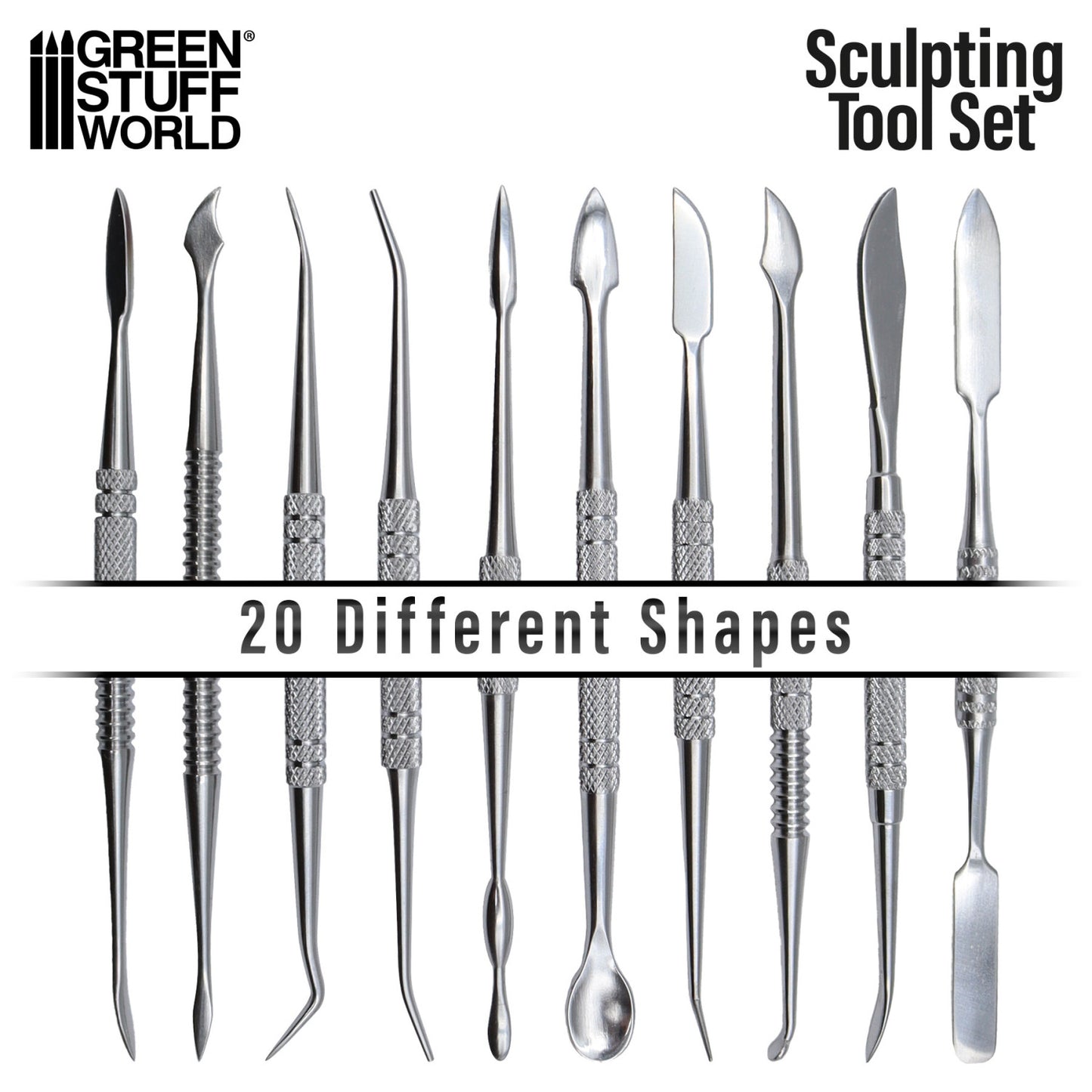Kit de 10 outils de sculture en métal