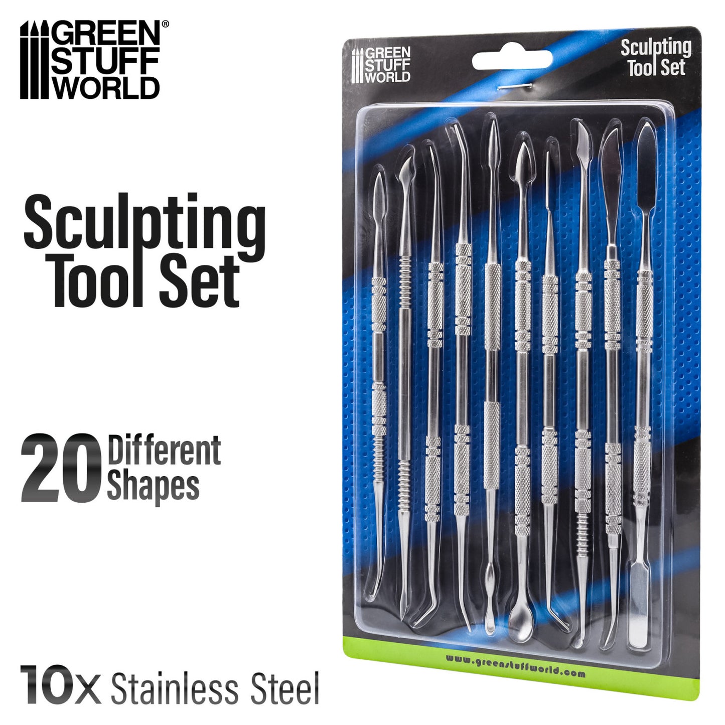 Kit de 10 outils de sculture en métal