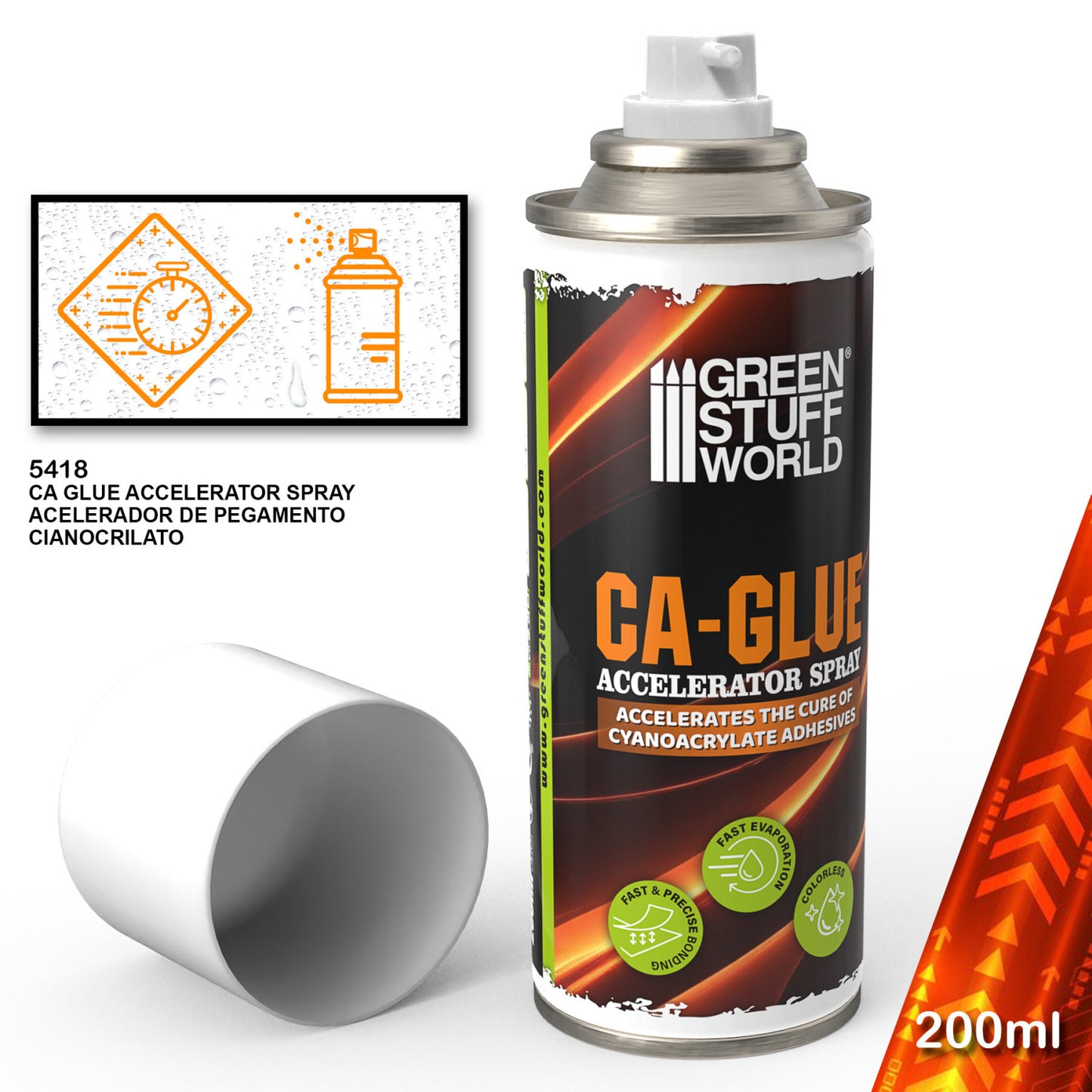 Spray Accélérateur Colle cyanoacrylate 200ml