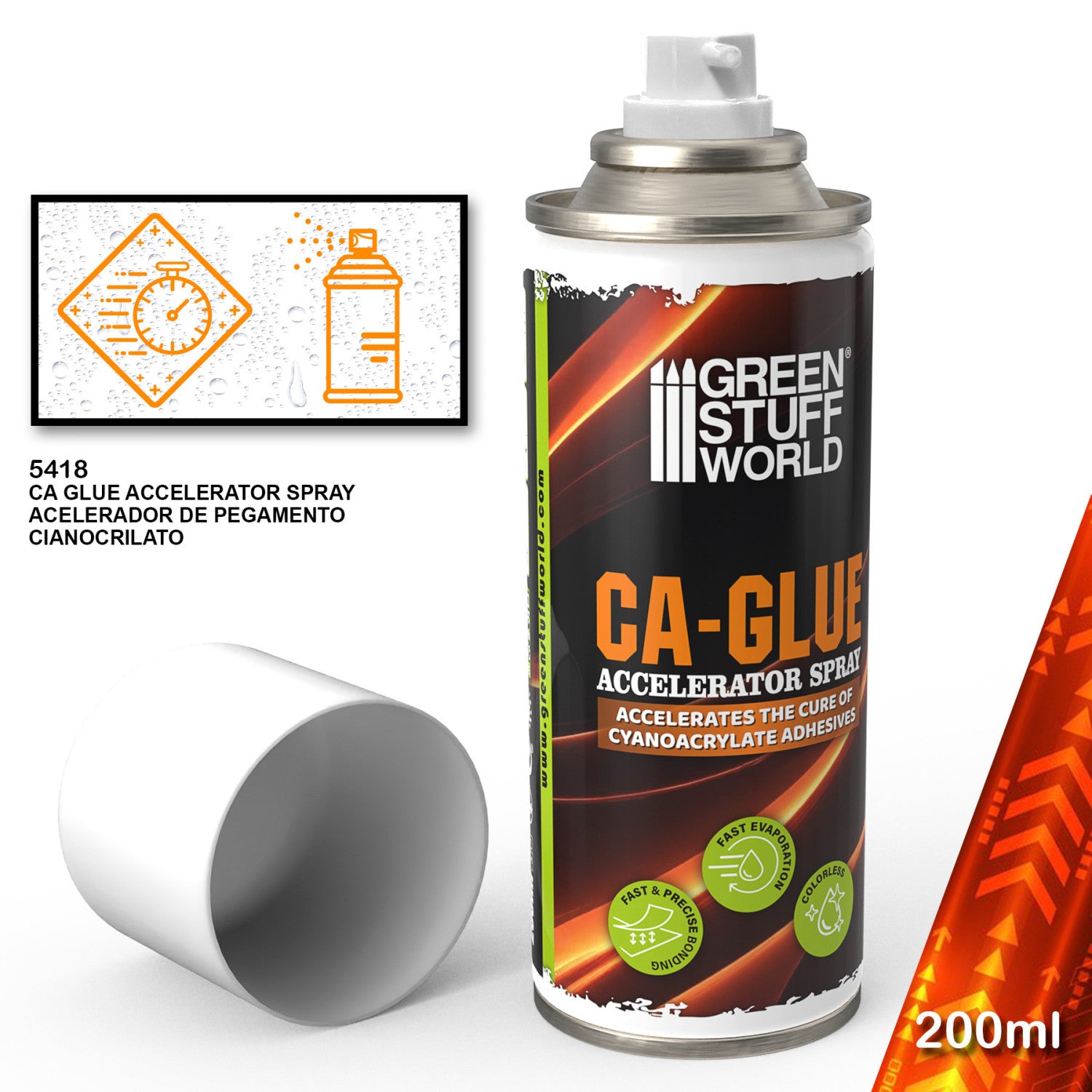 Spray Accélérateur Colle cyanoacrylate 200ml
