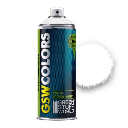 Spray d'Apprêt Blanc Mat 400ml (RAL 9016)