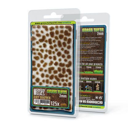Touffes d'herbe - Tuft 2 mm - Brun Sec