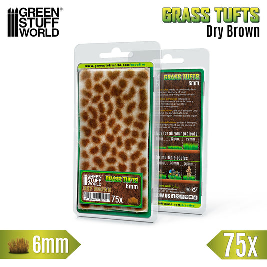 Touffes d'herbe - Tuft 6 mm - Brun Sec