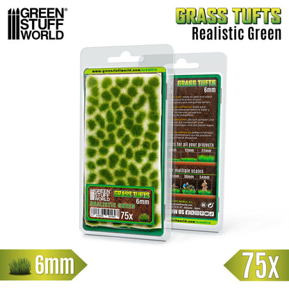 Touffes d'herbe - Tuft 6 mm - Vert Réaliste