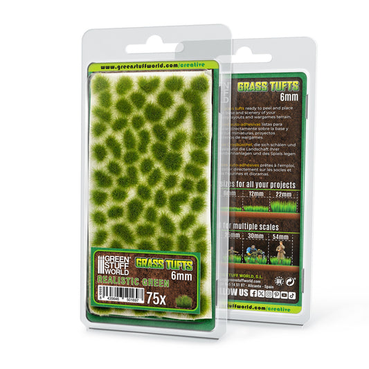 Touffes d'herbe - Tuft 6 mm - Vert Réaliste