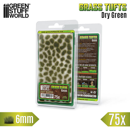 Touffes d'herbe - Tuft 6 mm - Vert Sec