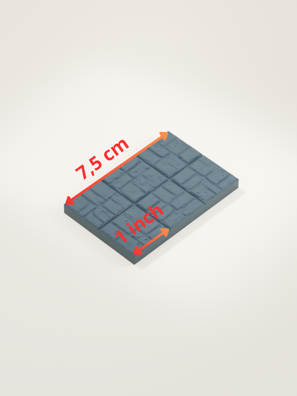 Tuile sol en pierre 2x3