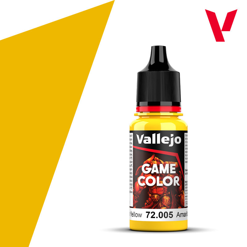 Pot de peinture Peinture Vallejo Game Color 72.005 Moon Yellow - Jaune Lunaire 18 ml