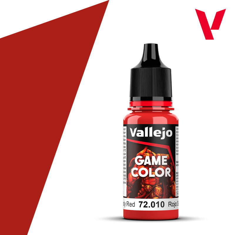 Pot de peinture Peinture Vallejo Game Color 72.010 Bloody Red - Rouge Sang 18 ml