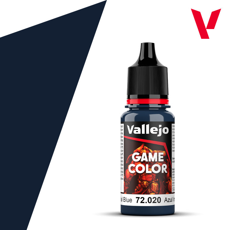 Pot de peinture Peinture Vallejo Game Color 72.020 Imperial Blue - Bleu Impérial 18 ml