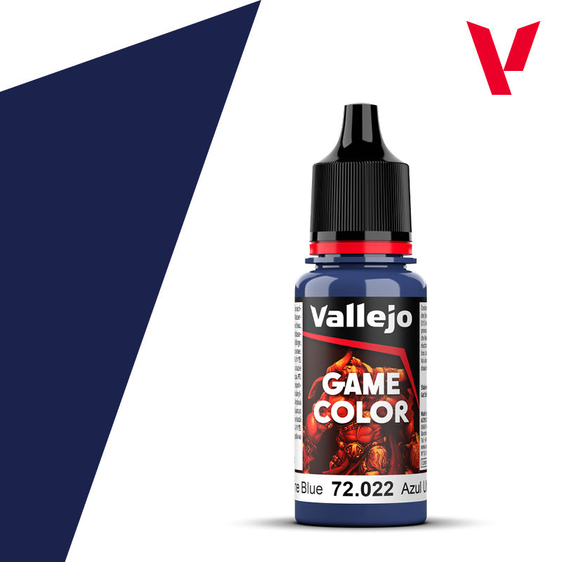 Pot de peinture Peinture Vallejo Game Color 72.022 Ultramarine Blue - Bleu Ultramarine 18 ml
