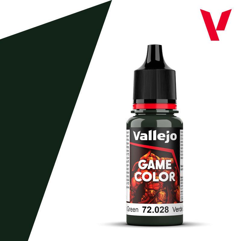 Pot de peinture Peinture Vallejo Game Color 72.028 Dark Green - Vert Sombre 18 ml