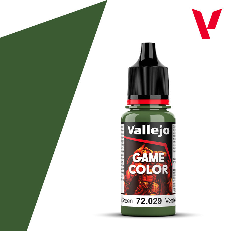 Pot de peinture Peinture Vallejo Game Color 72.029 Sick Green - Vert Infâme 18 ml