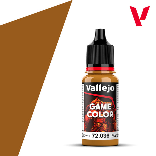 Pot de peinture Peinture Vallejo Game Color 72.036 Bronze Brown - Chair Hâlée 18 ml