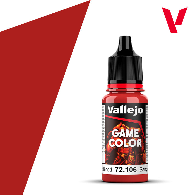 Pot de peinture Peinture Vallejo Game Color 72.106 Scarlet Blood - Sang Ecarlate 18 ml