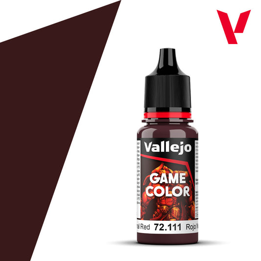 Pot de peinture Peinture Vallejo Game Color 72.111 Nocturnal Red - Rouge Nocturne 18 ml