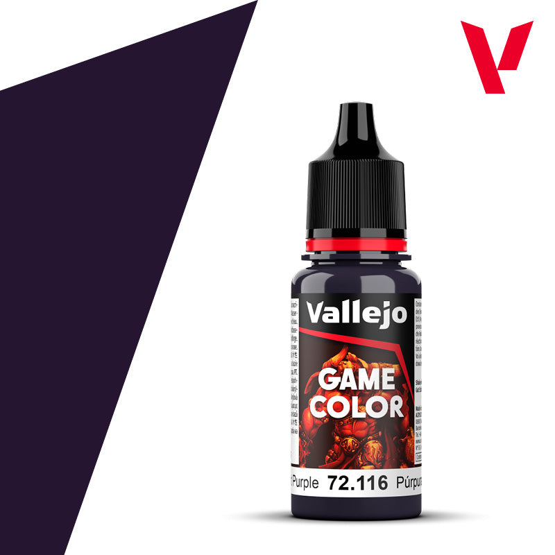 Pot de peinture Peinture Vallejo Game Color 72.116 Midnight Purple - Violet de Minuit 18 ml