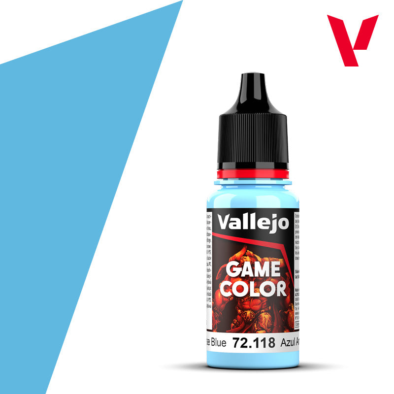 Pot de peinture Peinture Vallejo Game Color 72.118 Sunrise Blue - Bleu Aube 18 ml