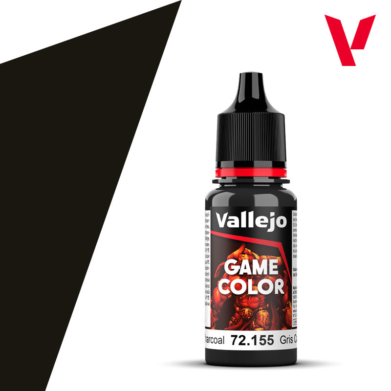 Pot de peinture Peinture Vallejo Game Color 72.155 Charcoal - Charbon 18 ml