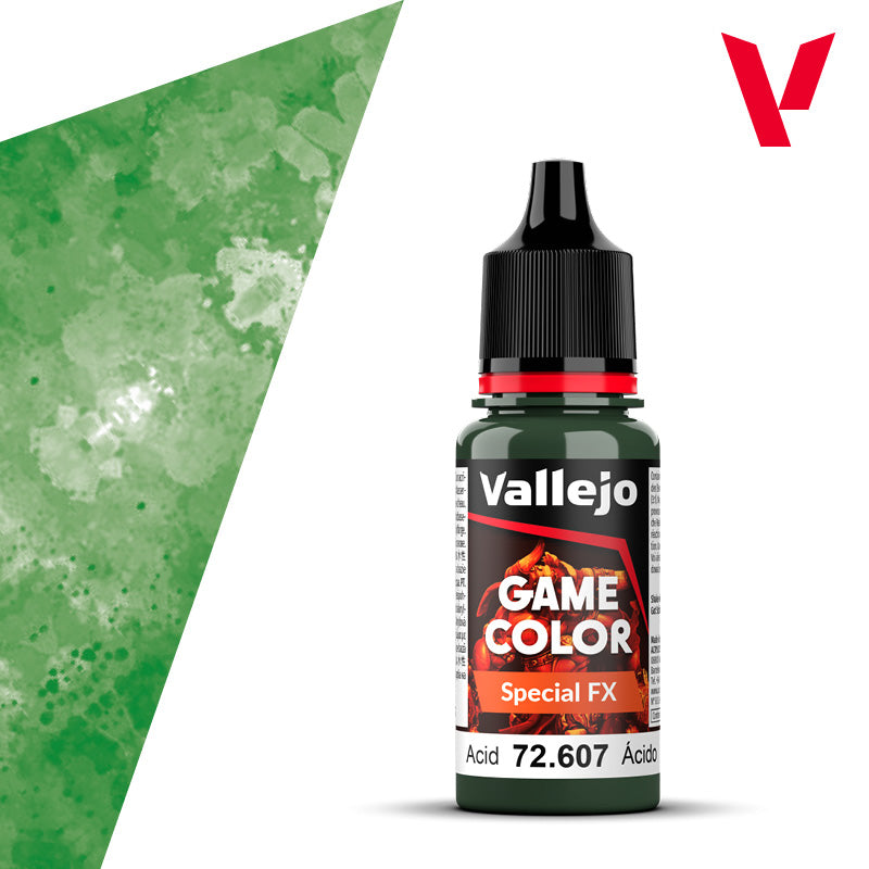 Pot de peinture Peinture Vallejo Game Color Special FX 72.607 Acid - Acide 18 ml