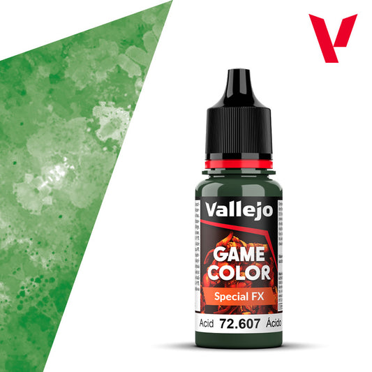 Pot de peinture Peinture Vallejo Game Color Special FX 72.607 Acid - Acide 18 ml