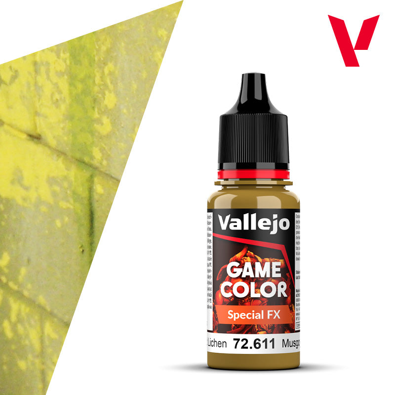 Pot de peinture Peinture Vallejo Game Color Special FX 72.611 Moss and Lichen - Mousse et Lichen 18 ml