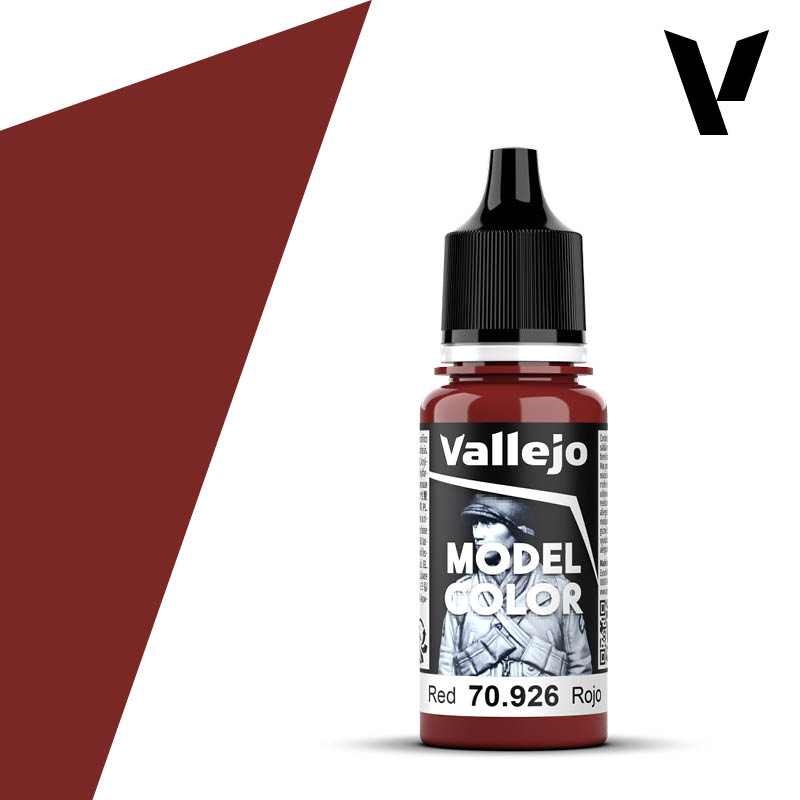 Pot de peinture Vallejo 70.926 Red - Rouge 18 ml
