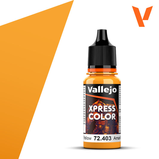 Pot de peinture Peinture Vallejo Xpress Color 72.403 Imperial Yellow - Jaune Impérial 18 ml
