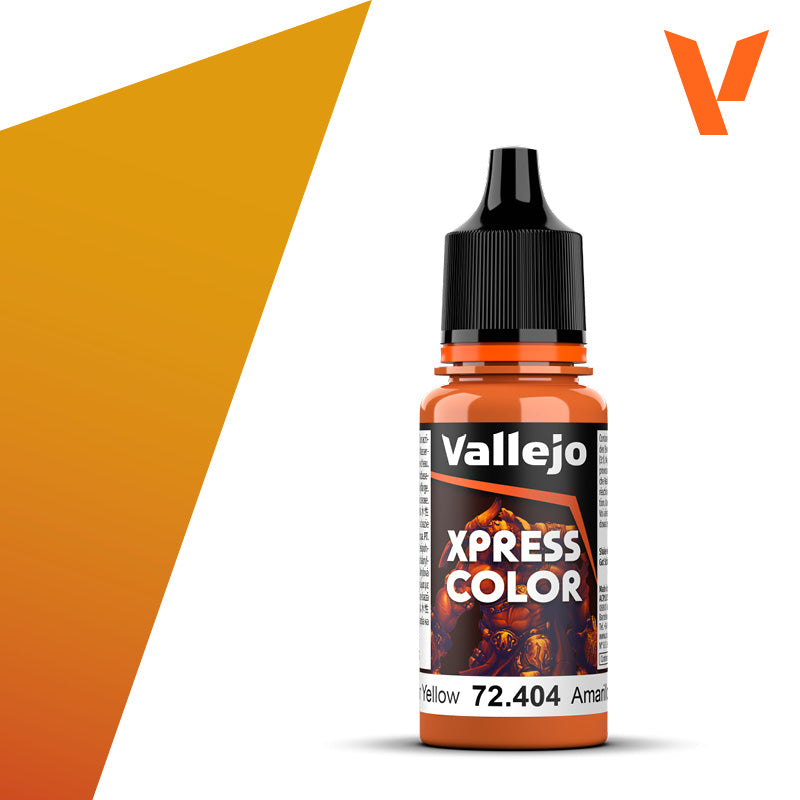 Pot de peinture Peinture Vallejo Xpress Color 72.404 Nuclear Yellow - Jaune Atomique 18 ml