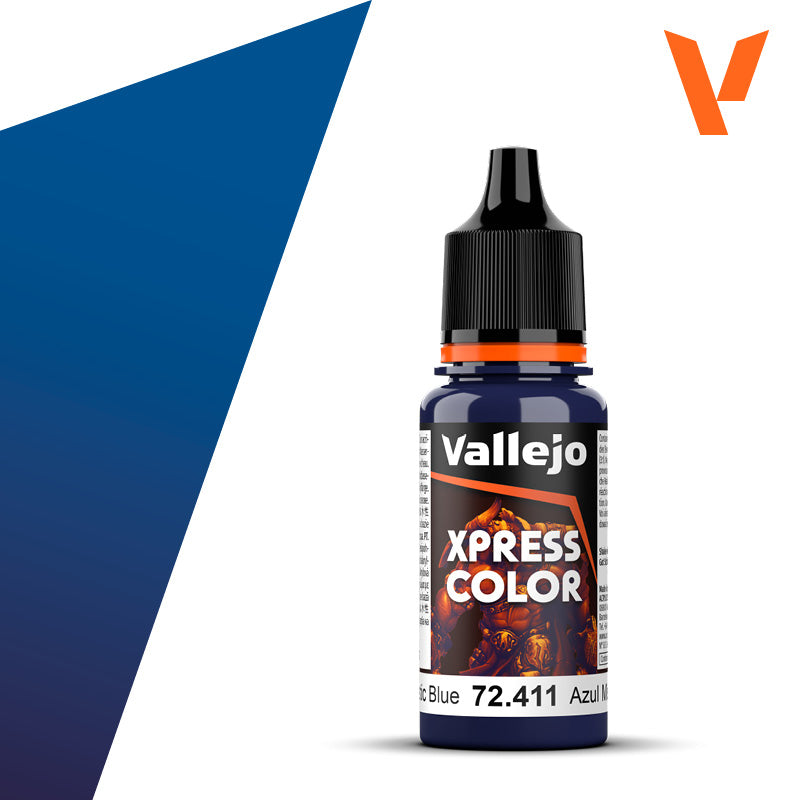 Pot de peinture Peinture Vallejo Xpress Color 72.411 Mystic Blue - Bleu Mystique 18 ml