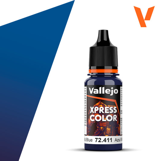 Pot de peinture Peinture Vallejo Xpress Color 72.411 Mystic Blue - Bleu Mystique 18 ml
