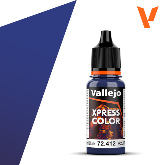 Pot de peinture Peinture Vallejo Xpress Color 72.412 Storm Blue - Bleu Tempête 18 ml