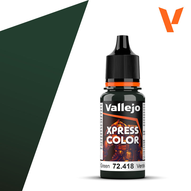 Pot de peinture Peinture Vallejo Xpress Color 72.418 Lizard Green - Vert Lézard 18 ml