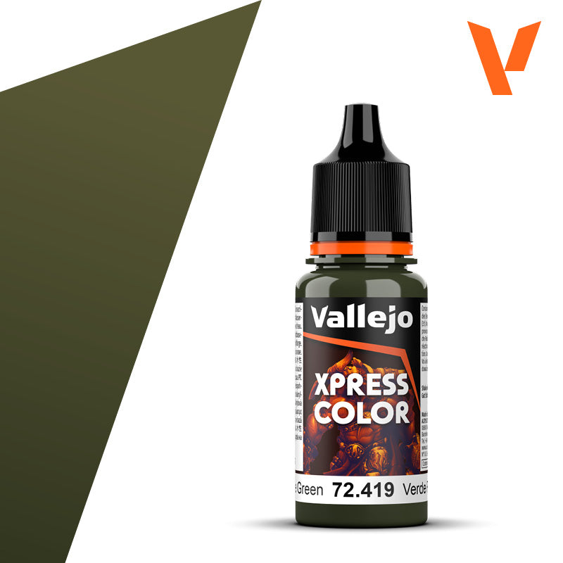 Pot de peinture Peinture Vallejo Xpress Color 72.419 Plague Green - Vert Peste 18 ml
