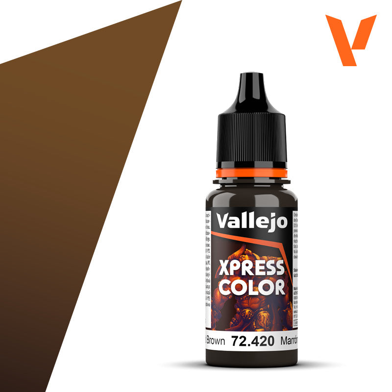 Pot de peinture Peinture Vallejo Xpress Color 72.420 Wasteland Brown - Terre Brune Aride 18 ml