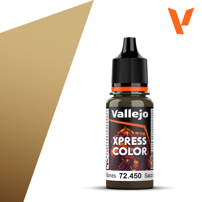 Pot de peinture Peinture Vallejo Xpress Color 72.450 Bag of Bones - Sac d'os 18 ml